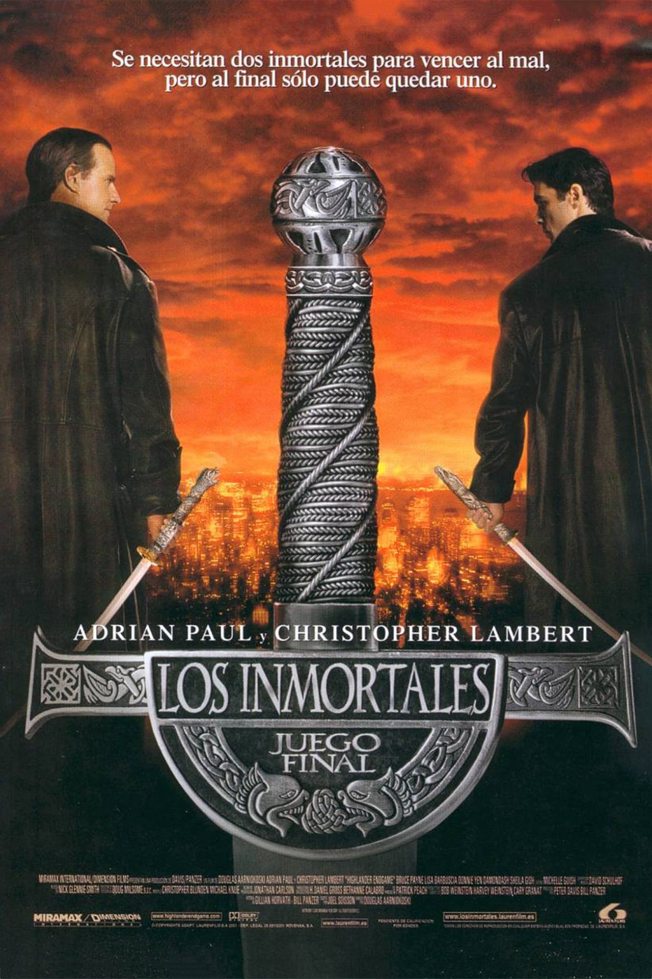 Películas Los inmortales: Juego final