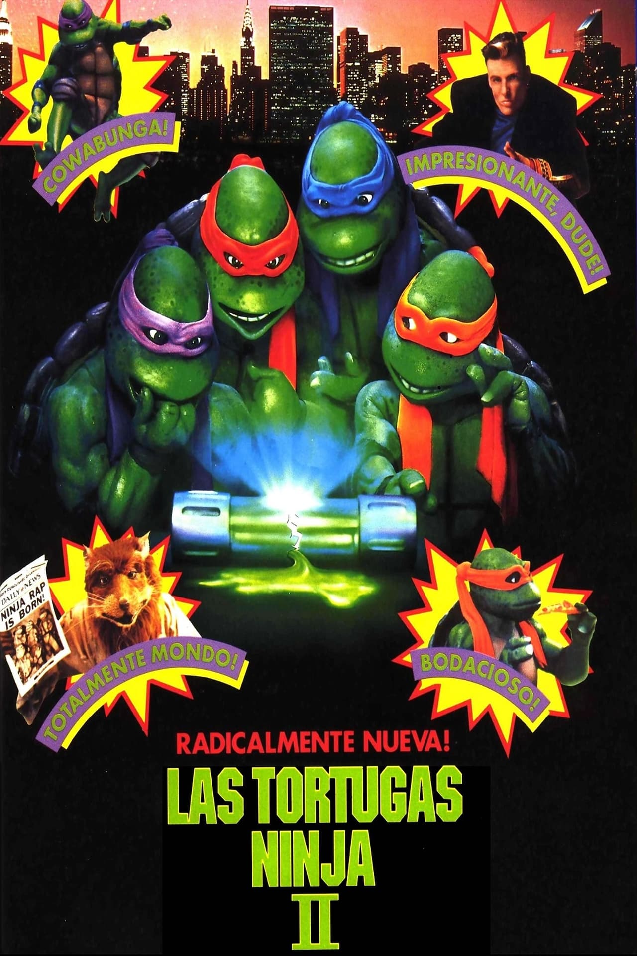 Películas Las tortugas ninja II: El secreto de los mocos verdes