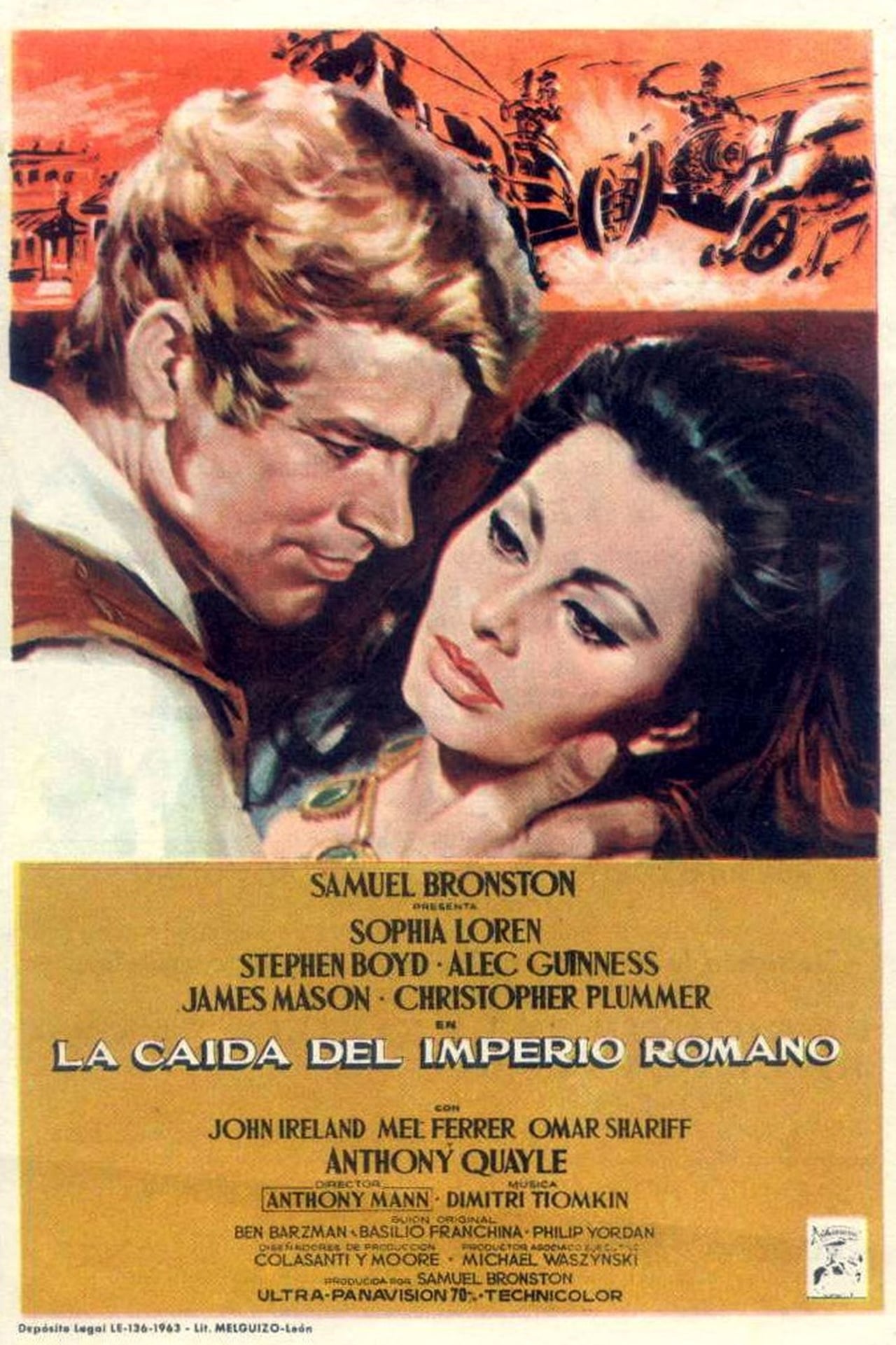 Película La caída del Imperio Romano