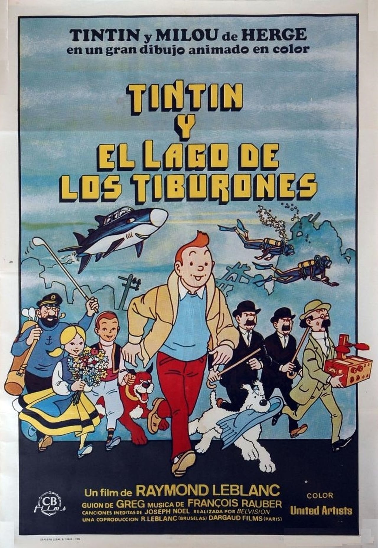 Películas Tintín y el lago de los tiburones