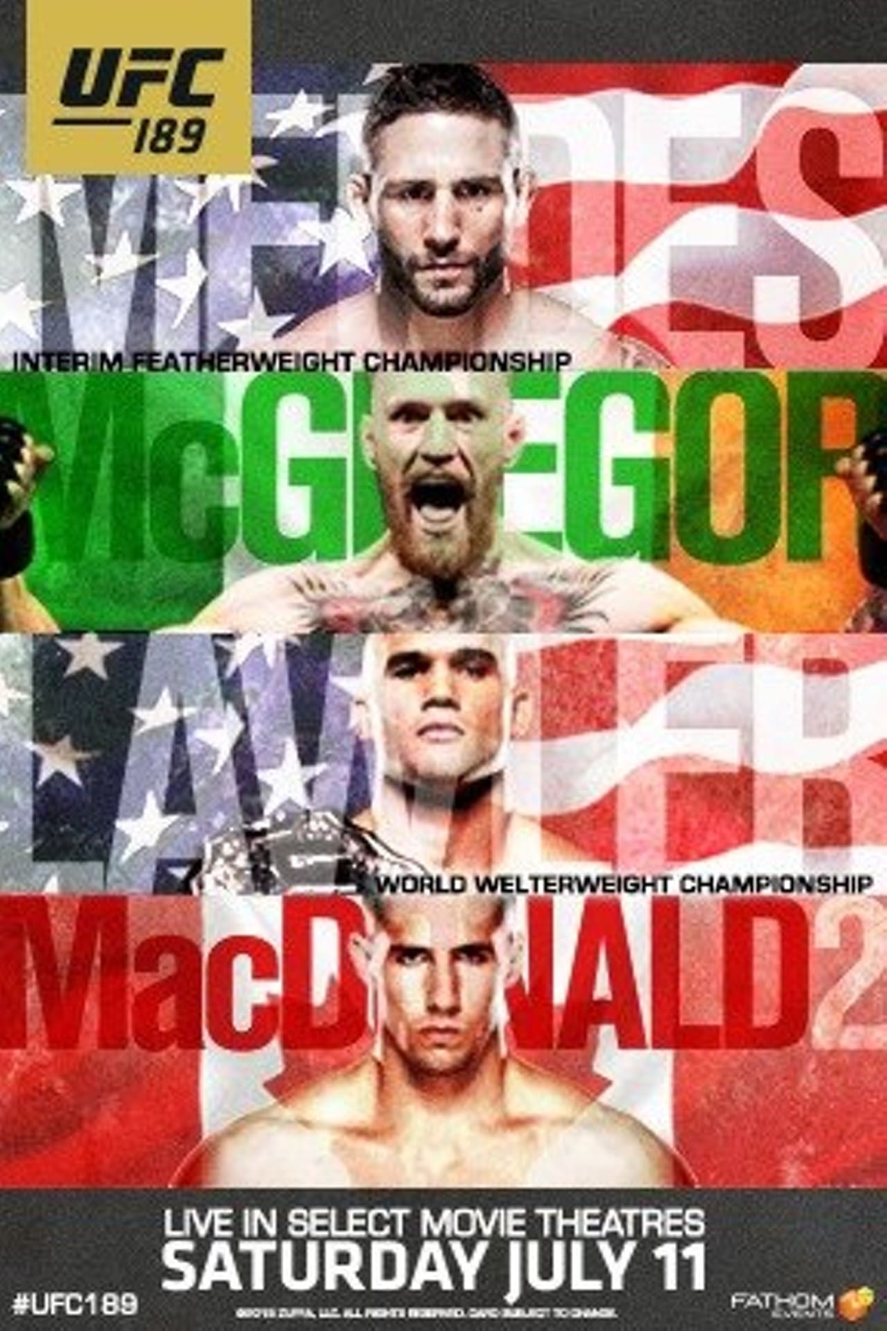 Película UFC 189: Mendes vs. McGregor