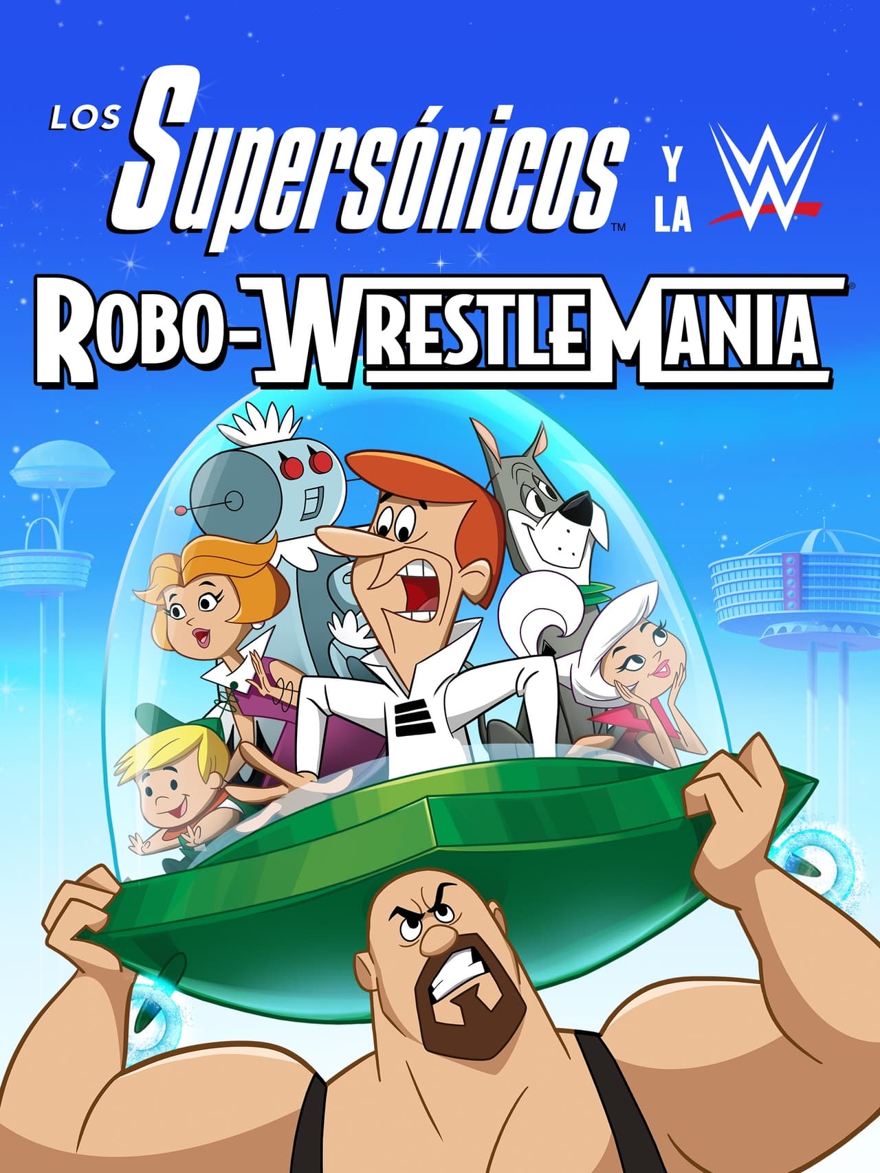 Película Los supersónicos y WWE: Robo-Wrestlemania