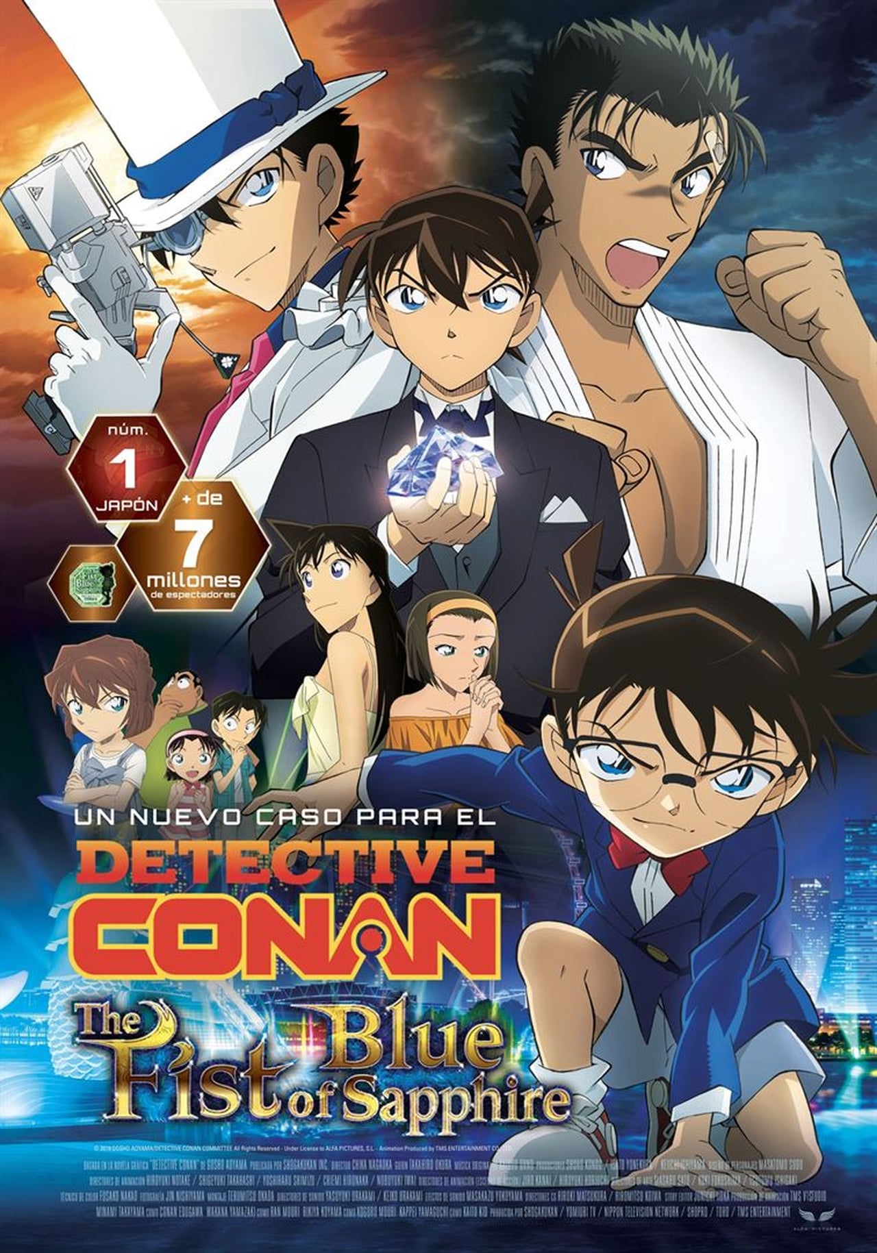 Película Detective Conan 23 : El puño de Zafiro Azul