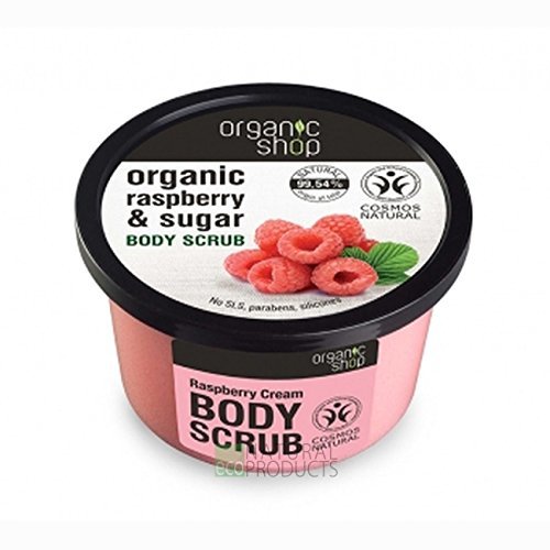 Social Organic Shop Crema de Frambuesa Exfoliante Corporal