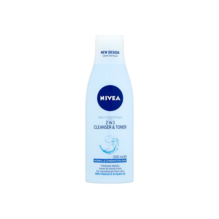 Beauty Nivea visage - Tónico y limpiador 2 en 1, pack de 3