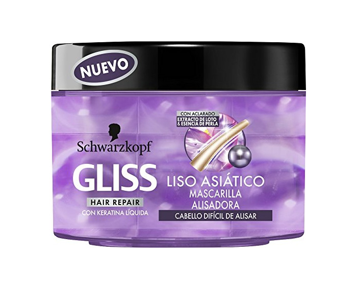 Beauty Gliss Mascarilla Alisadora para el Cabello con Extracto de loto y Esencia