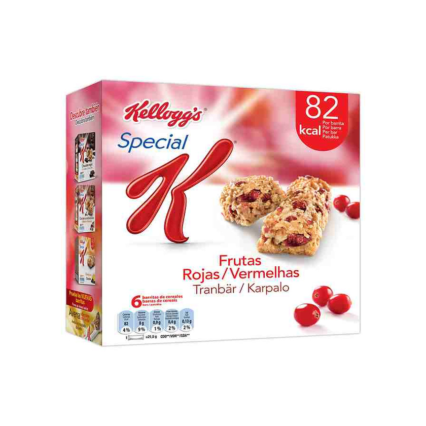 Kellogg's Special K Frutos rojos Barritas - Paquetes de 6 x 21,5