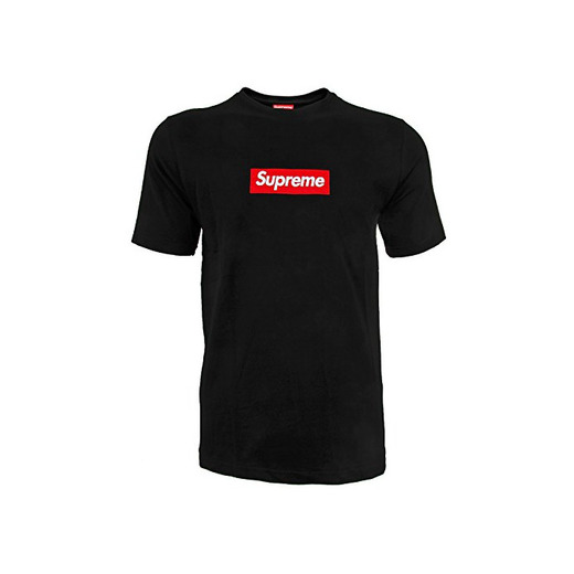 Supreme Italia - Camiseta con diseño Hombre suts 1103 Blanco Dope Skate Streetwear Mode Negro-Rojo