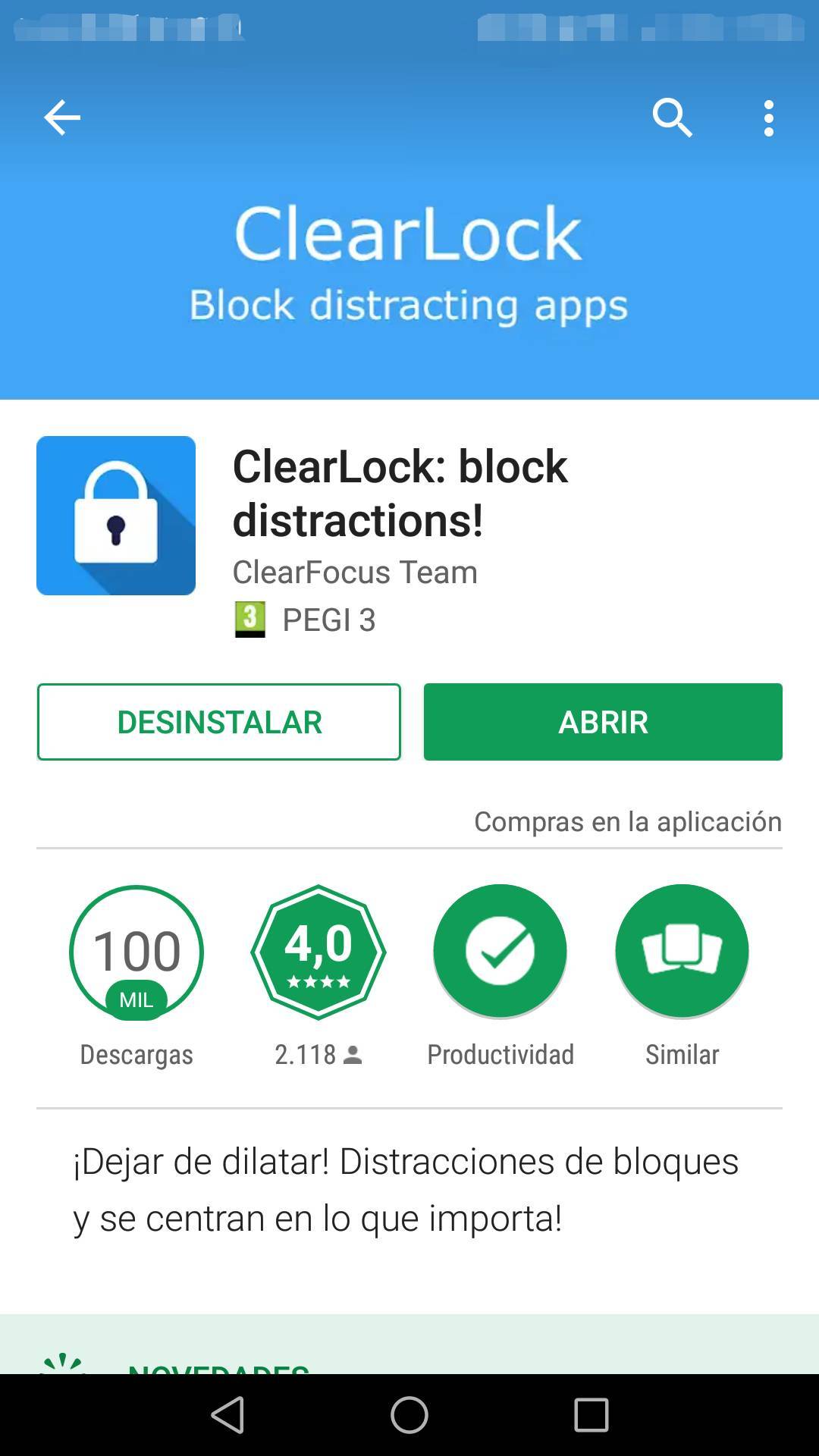 App ClearLock: block distractions! - Apps on Google Play