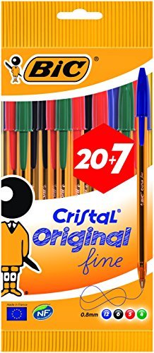 Product BIC Cristal Original Fine - Bolsa de 20+7 bolígrafos