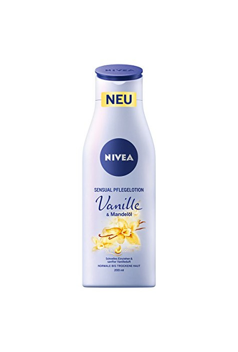 Beauty Loción de cuidado Nivea con vainilla y aceite de almendras, 4 unidades