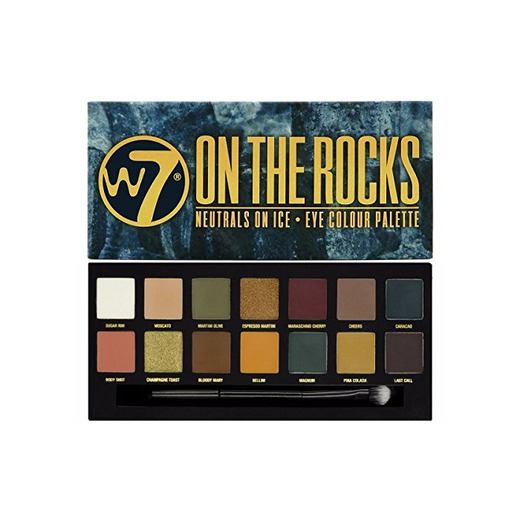 W7 En Las Rocas Naturals sobre hielo ojos paleta de colores