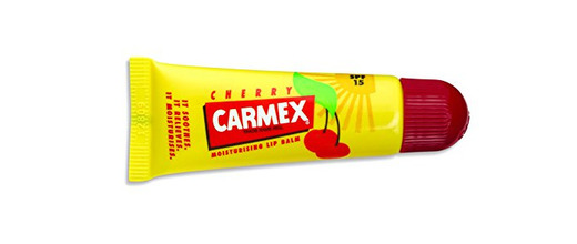 Carmex Cherry Tube, Bálsamo labial, cereza, 6 pack
