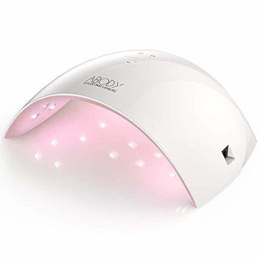 Abody Secador de Uñas 24W Lámpara LED UV Profesional Maquillaje Uñas con