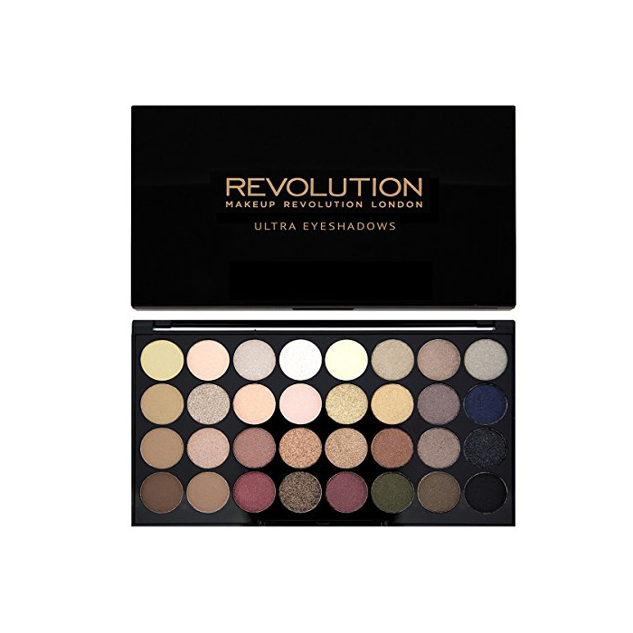 Beauty Maquillaje Revolución Resplandece y mate Nudes Ultra 32 eyeshadows Flawless paleta