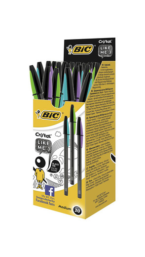 Bic Cristal Pen Soft - Bolígrafos con tinta negra
