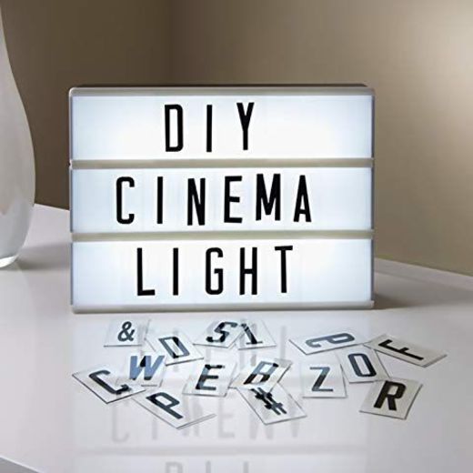 Caja de Luz LED A4 con 105 Letras, 60 Divertidos Emojis y