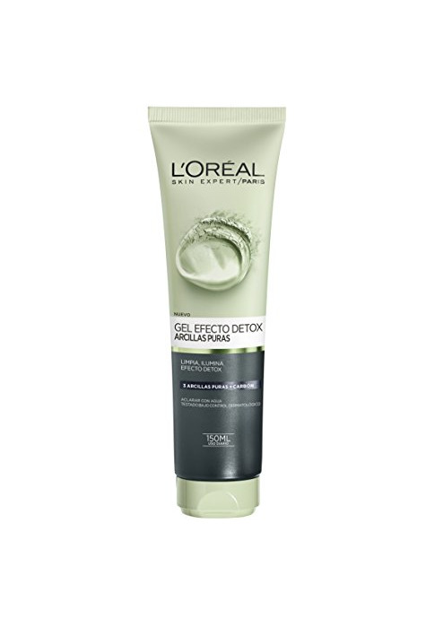 Belleza L'Oreal Paris Dermo Expertise Gel Limpiador Efecto Detox Arcillas Puras Negra