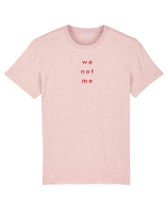 Fashion Camiseta “We not me” - Rosa