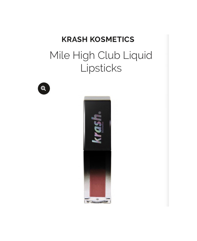 Producto Mile High Club Liquid Lipsticks Krash Kosmetics precio