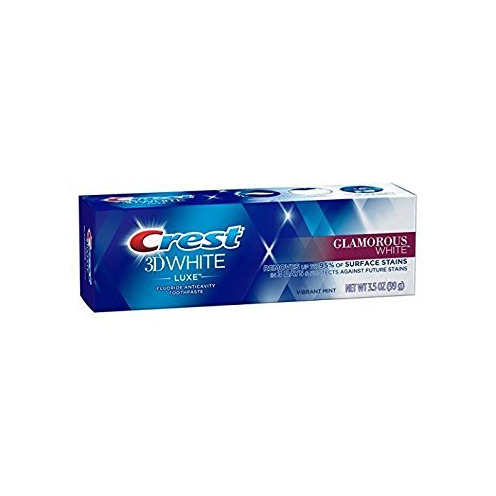 CREST 3D WHITE LUXE GLAMOROUS WHITE TOOTHPASTE 3 PACK REMOVES 90% OF