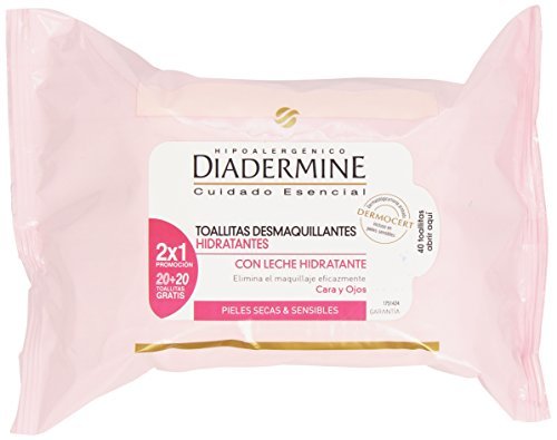 Belleza Diadermine - Toallitas Desmaquillantes Refrescantes 40 unidades