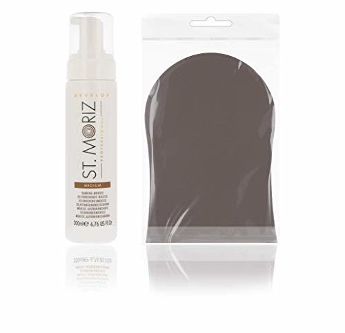 Beauty St Moriz Professional Mousse Autobronceador MEDIUM / MEDIANO 200ml con accesorios (Mousse