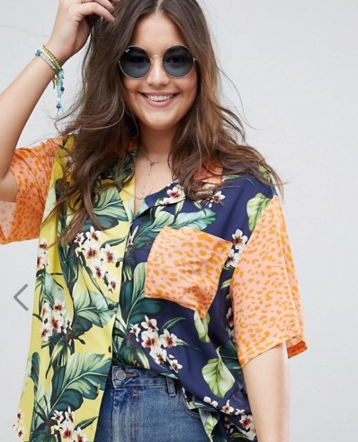 Fashion camisa floral 