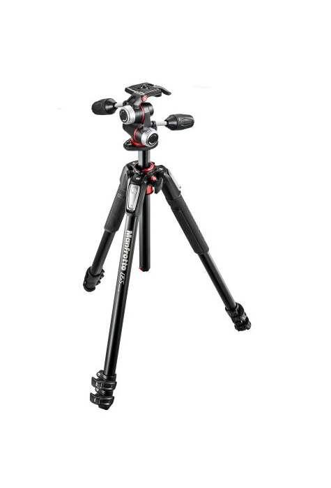 Electronics Manfrotto MK055XPRO3-3W -Kit de trípode 3 secciones con rótula 3D de aluminio