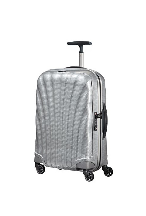 Moda Samsonite Cosmolite Spinner 55/20 FL2 - Equipaje de mano, Plateado