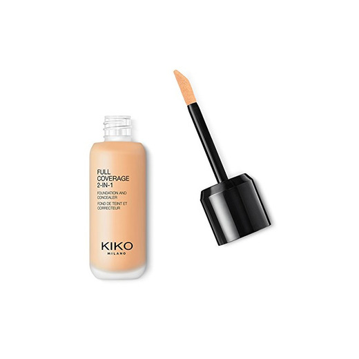 KIKO Milano Cobertura completa 2 en 1 base y corrector maquillaje 25