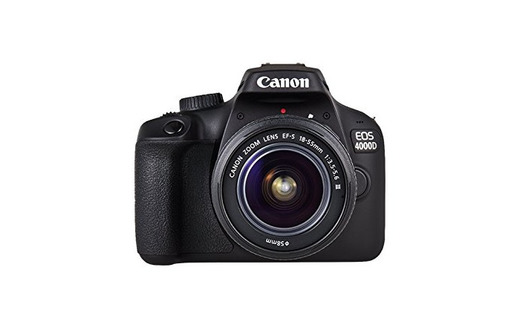 Canon EOS 4000D - Kit cámara réflex de 18 MP (APS-C, 9