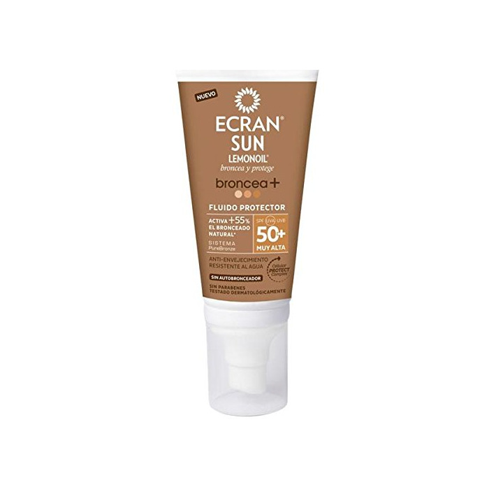 Belleza Ecran Lemonoil Broncea+ Crema Facial SPF 50+