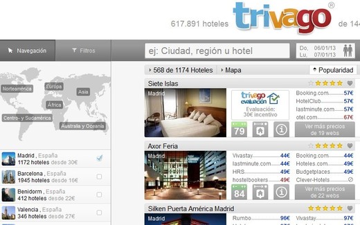 trivago.com - Comparar precios de hoteles en todo el mundo