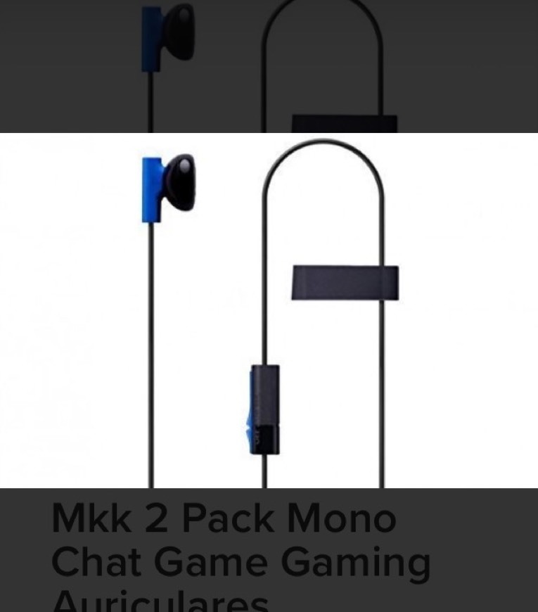 Productos Mkk 2 Pack Mono Chat Game Gaming Auriculares
