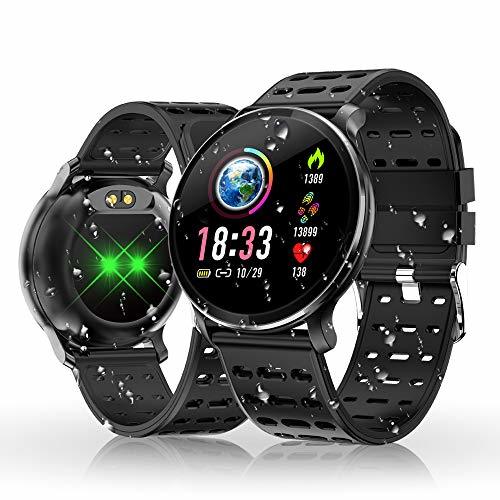 Reloj Inteligente, HOLALEI Smartwatch Pulsera Inteligente Impermeable IP68 Pantalla Color Podómetro con