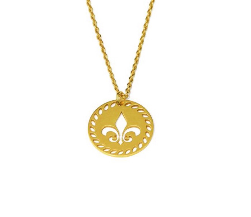 Fashion Fleur-de-Lis Necklace Homme