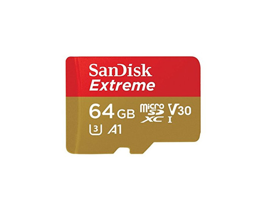 SanDisk Extreme - Tarjeta de memoria 64GB microSDHC para móvil, tablets y