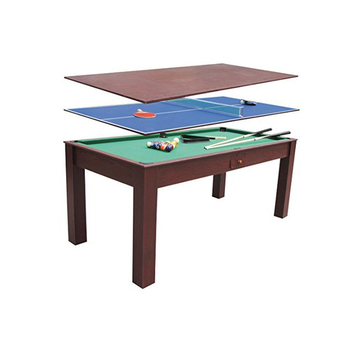 Billar 3 en 1 ping pong y mesa de comedor escritorio 1