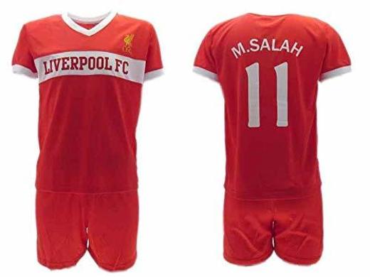 Conjunto Fútbol Mohamed Momo Salah 10 Liverpool Roja Reds Temporada 2018-2019 Replica