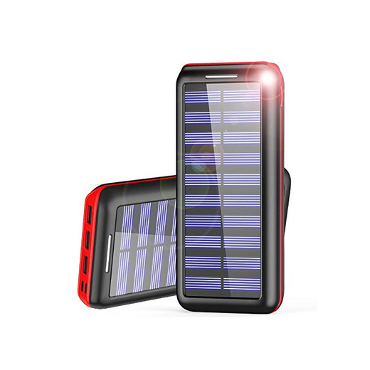 Power Bank AKEEM Mejorar 24000mAh Cargador Móvil Portátil Batería Externa Solar con