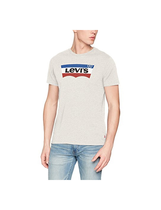 Social Levi's Batwing Number 3, Camiseta para Hombre, Gris