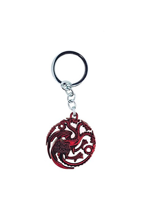 Fashion Gemelolandia Llavero Juego de Tronos Casa Targaryen Rojo 3D