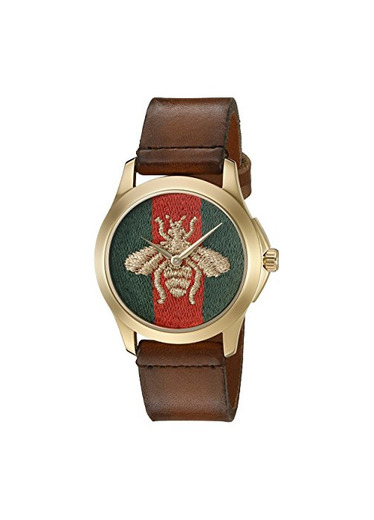 Gucci Unisex Reloj de pulsera G – Timeless analógico de cuarzo piel ya126451