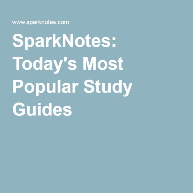 Moda SparkNotes: Today's Most Popular Study Guides