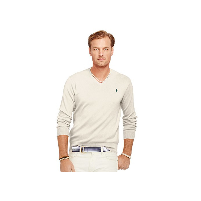 Ralph Lauren Jersey Pima para Hombre con el Cuello en V