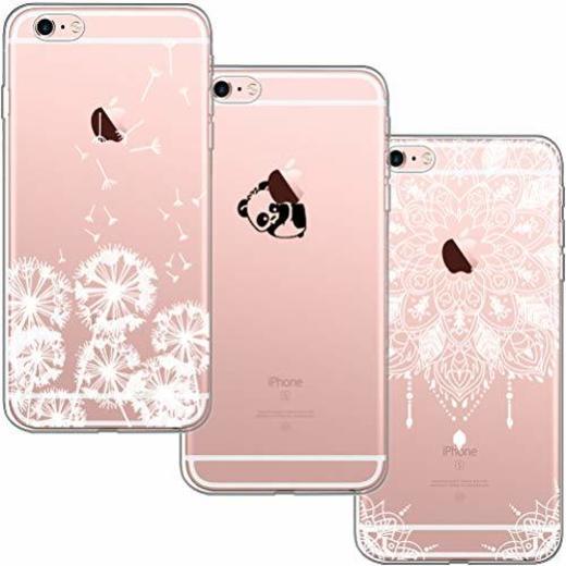 [3 Pack] iPhone 6 Case, iPhone 6S Case, Blossom01 Ultra Thin Soft