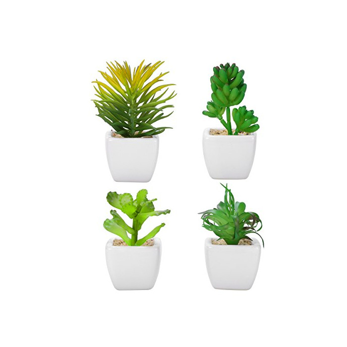 Categoría de hogar WINOMO 4pcs falsas plantas de simulación falsa suculentas artificialmente suculentas artificiales con