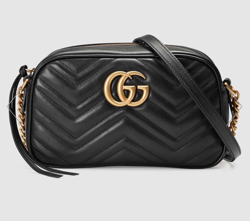 Producto GG Marmont small matelassé shoulder bag in Black matelassé ...