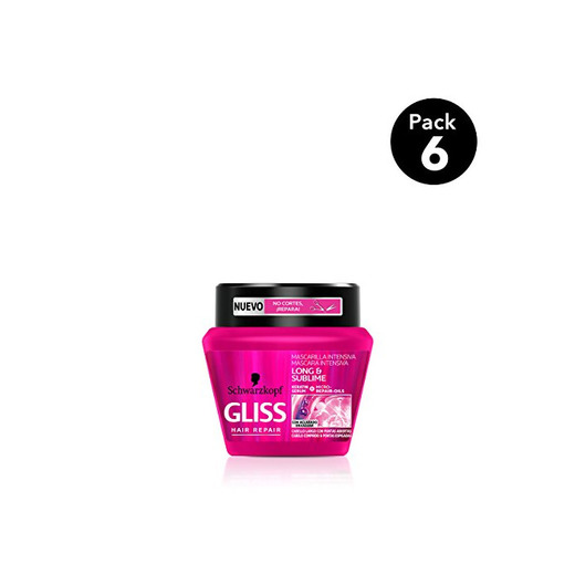 Gliss Long & Sublime Mascarilla Intensiva para Cabello Largo con Puntas Abiertas